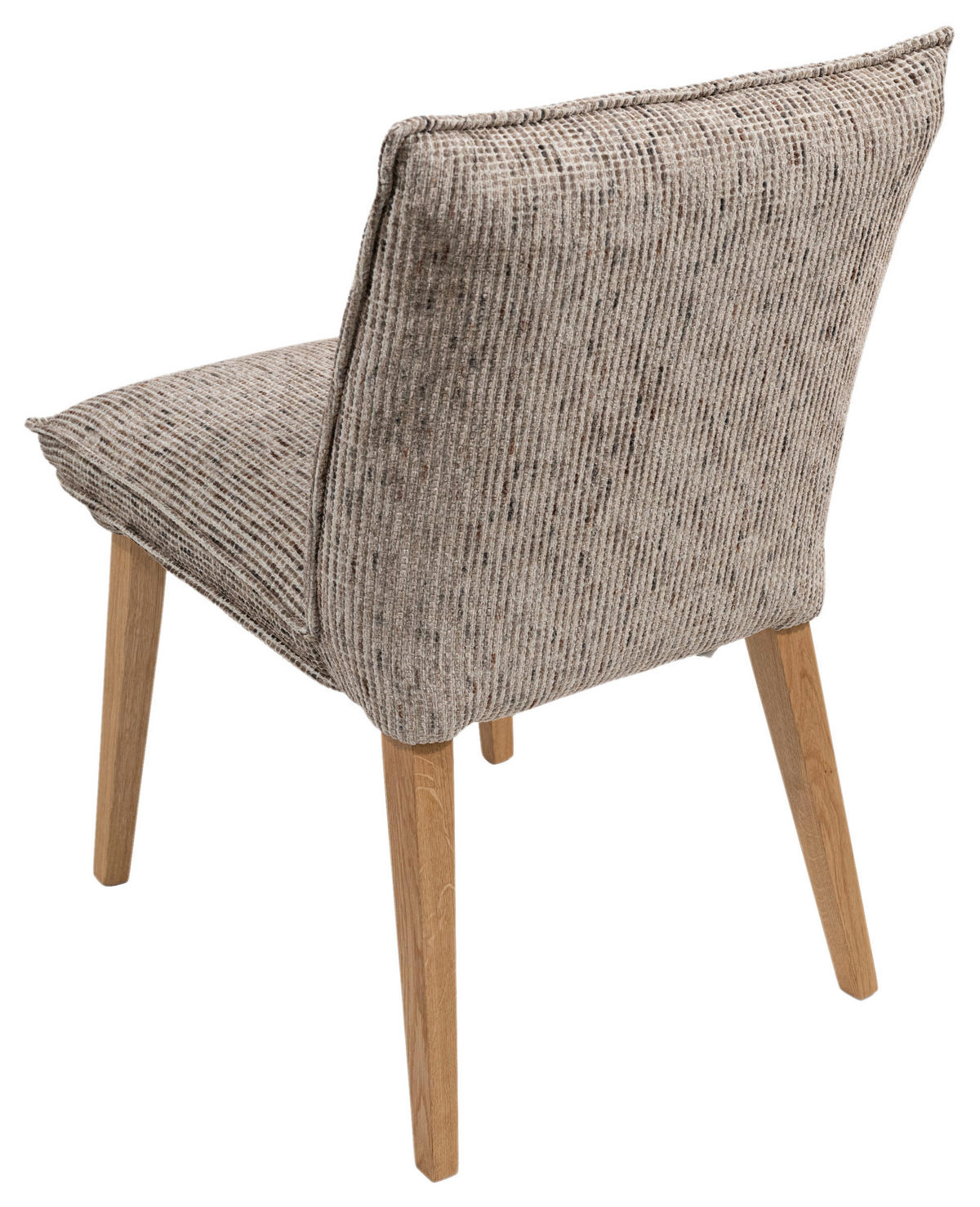 STUHL Chenille Braun, Eichefarben Eiche massiv  - Eichefarben/Braun, KONVENTIONELL, Holz/Textil (52/86/65cm) - Voleo