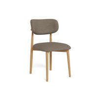 STUHL   Bouclé  Taupe  - Taupe/Eichefarben, KONVENTIONELL, Holz/Textil (45,5/79,5/51,5cm) - MID.YOU