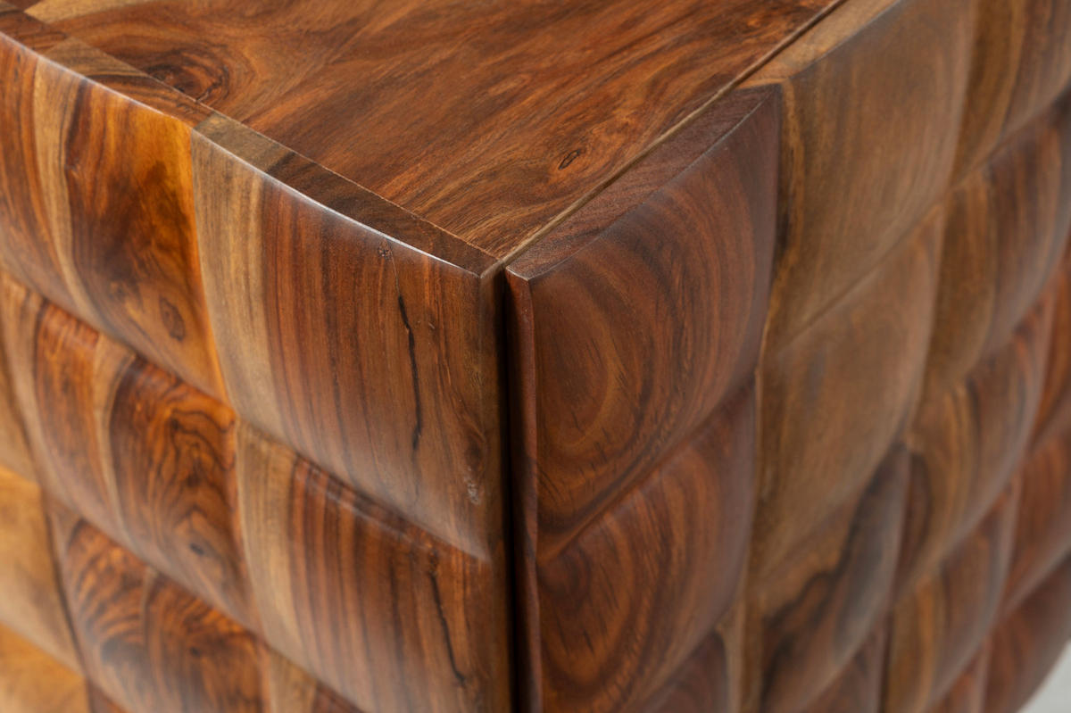 SIDEBOARD  in 162/80/42 cm  - Sheeshamfarben/Schwarz, Trend, Holz/Metall (162/80/42cm) - Ambia Home