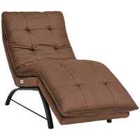 LIEGE in Echtleder Braun  - Schwarz/Braun, Design, Leder/Metall (75/110/190cm) - Chilliano