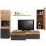 WOHNWAND Wildeiche furniert, massiv, mehrschichtige Massivholzplatte (Tischlerplatte) Eichefarben, Grau - Eichefarben/Grau, Design, Glas/Holz (308/212/55cm) - Voglauer WOHNWAND Wildeiche furniert, massiv, mehrschichtige Massivholzplatte (Tischlerplatte) Eichefarben, Grau - Eichefarben/Grau, Design, Glas/Holz (308/212/55cm) - Voglauer