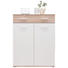 SCHUHSCHRANK 90/120/36 cm - Silberfarben/Weiß, Design, Holzwerkstoff/Kunststoff (90/120/36cm) - Carryhome SCHUHSCHRANK 90/120/36 cm - Silberfarben/Weiß, Design, Holzwerkstoff/Kunststoff (90/120/36cm) - Carryhome