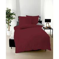 POSTELJINA 200/200 cm  Uni  - tamno crvena, Basics, tekstil (200/200cm) - Kaeppel