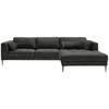 ECKSCHLAFSOFA in Mikrofaser Anthrazit  - Anthrazit/Schwarz, Modern, Textil (280/168cm) - Trendmanufaktur