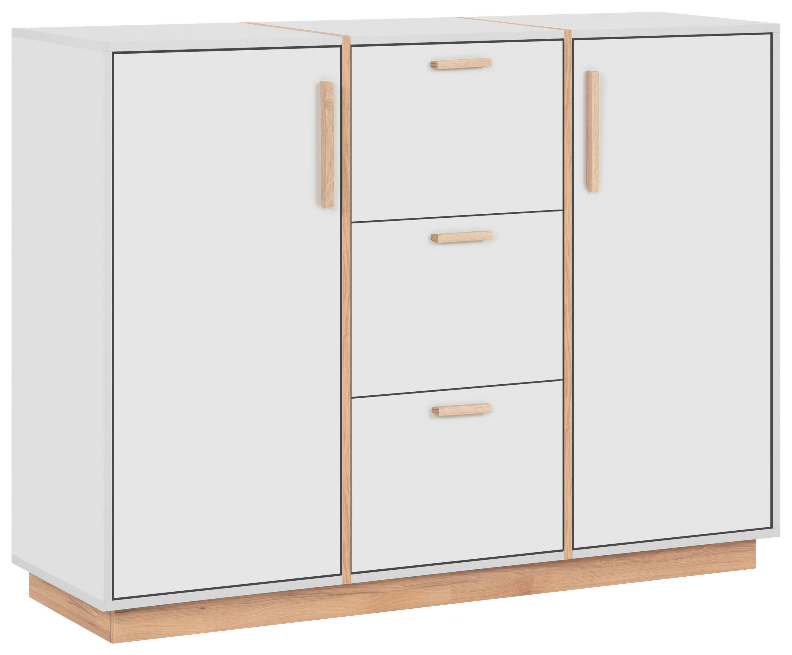 KOMMODE in 122/94/40 cm - Beige/Grau, KONVENTIONELL, Holzwerkstoff (122/94/40cm) - Livetastic