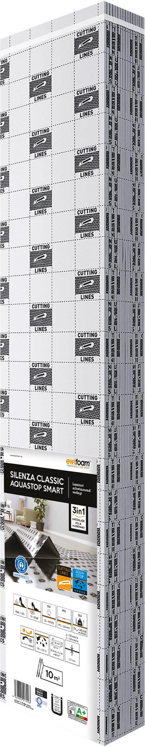 DÄMMUNTERLAGE Aquastop für  per m² - Basics (850/118/0,3cm) - Homeware