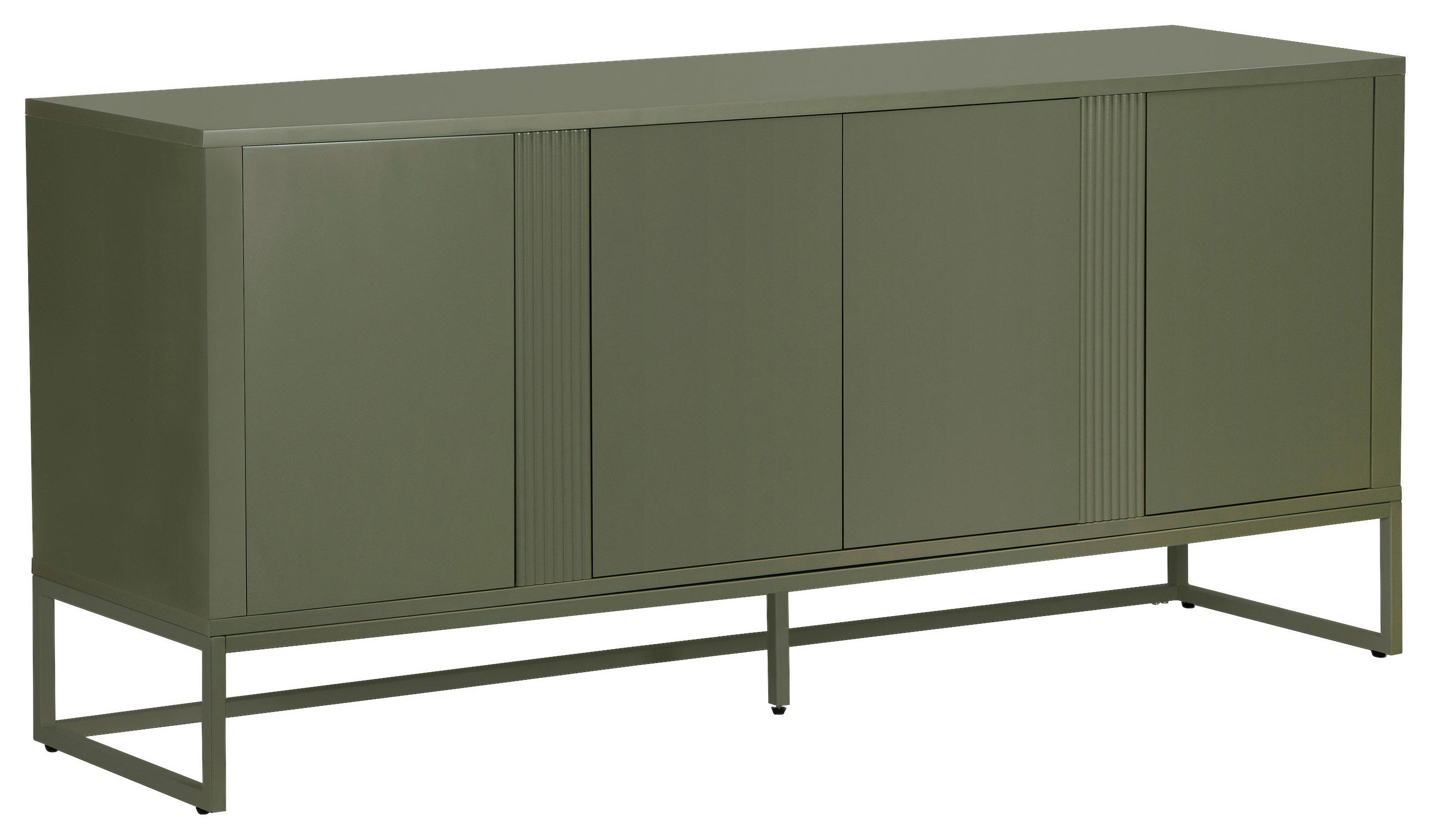 SIDEBOARD  180/75/40 cm  - Grün, Trend, Holzwerkstoff/Metall (180/75/40cm) - Milino