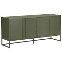 SIDEBOARD  180/75/40 cm  - Grün, Trend, Holzwerkstoff/Metall (180/75/40cm) - Milino