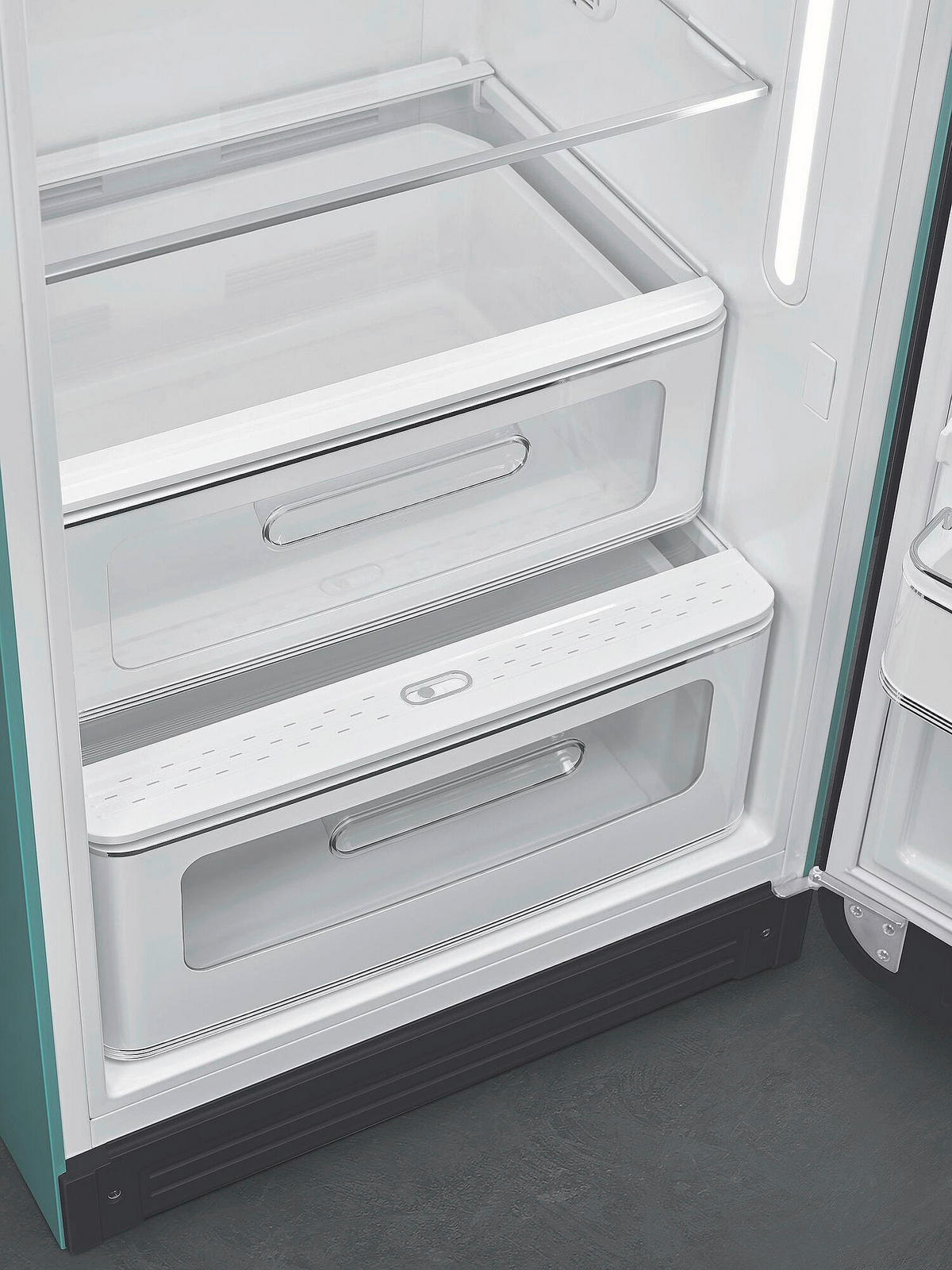 KÜHLSCHRANK 60,1/153/78,8 cm FAB28REGM6  - Grün, Basics, Glas/Metall (60,1/153/78,8cm) - SMEG