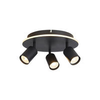 DECKENLEUCHTE San Diego 12,5/29 cm  - Schwarz/Weiß, Design, Kunststoff/Metall (12,5/29cm)