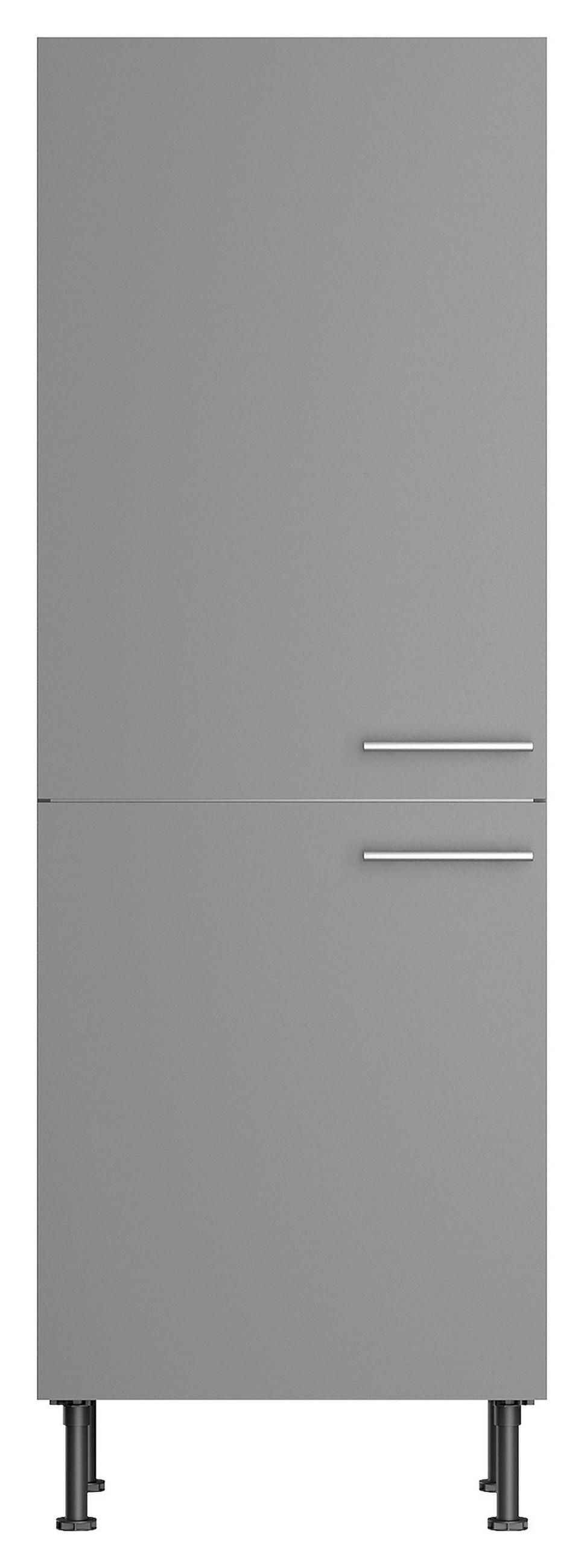 GERÄTEUMBAUSCHRANK 60/176,6/58,1 cm  in Grau  - Edelstahlfarben/Grau, Basics, Holzwerkstoff/Metall (60/176,6/58,1cm) - Optifit