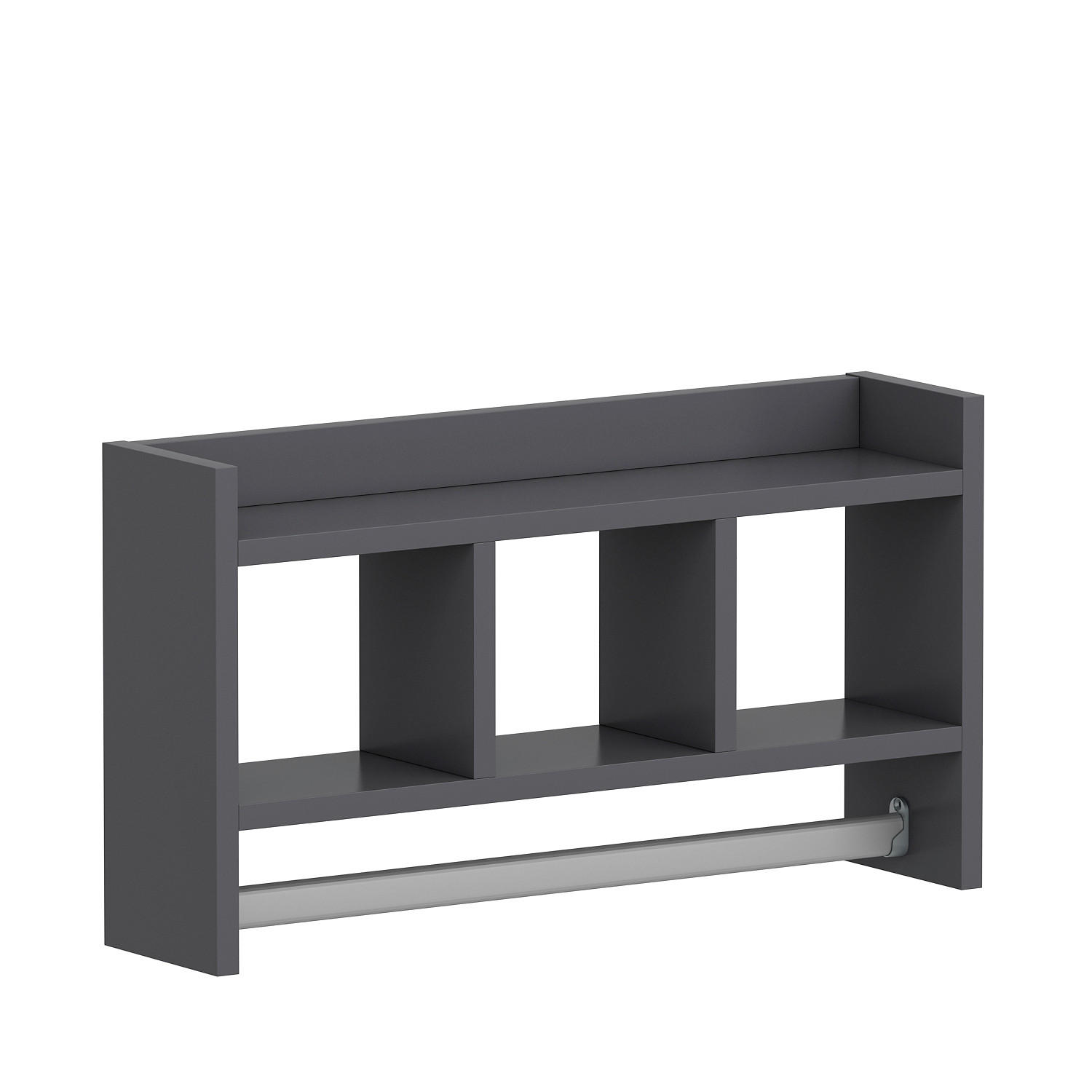 KÖKSHYLLA 64/35/15 cm  i antracit  - antracit, Design, trämaterial (64/35/15cm) - Livetastic