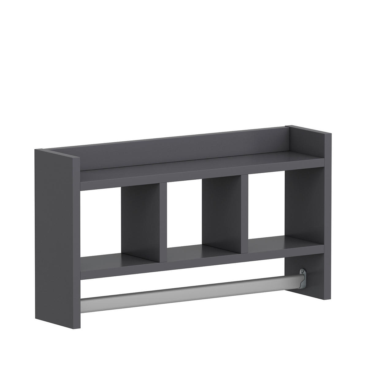 KÖKSHYLLA 64/35/15 cm  i antracit  - antracit, Design, trämaterial (64/35/15cm) - Livetastic