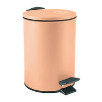 TRETEIMER 3 l  Metall  - Schwarz/Orange, Basics, Kunststoff/Metall (16,8/16,8/22,8cm) - Spirella