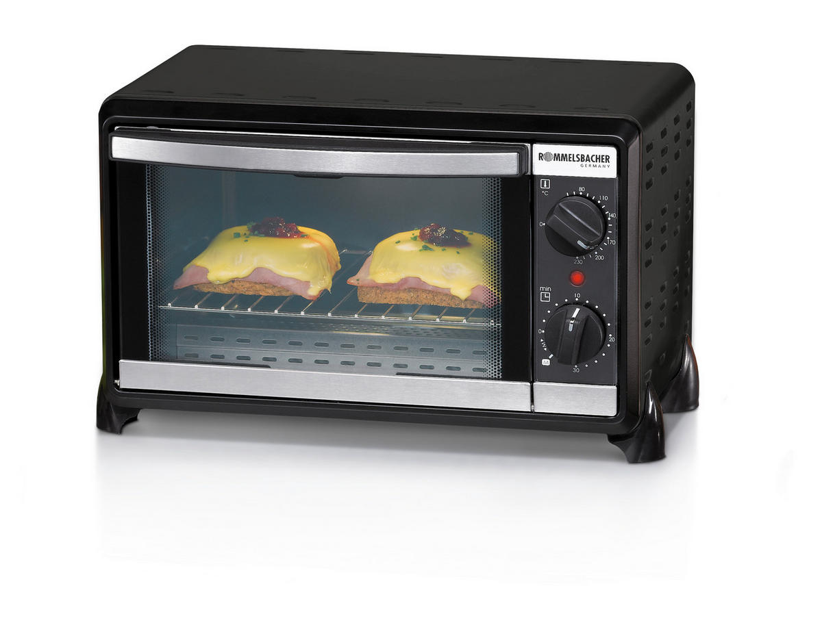MINIBACKOFEN  - Schwarzchrom, Basics, Metall (39/23/27.5cm) - Rommelsbacher