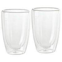 KAFFEEBECHER DUO II  400 ml   - Klar, Design, Glas (18,1/14/9,4cm) - Leonardo