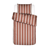 BETTWÄSCHE 2-teilig Minte Satin 155/220 cm  - Hellrosa/Terracotta, KONVENTIONELL, Textil (155/220cm) - Essenza