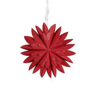 LEUCHTENSCHIRM - Rot, KONVENTIONELL, Papier (50cm)