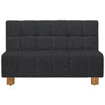SCHLAFSOFA Flachgewebe Dunkelgrau  - Dunkelgrau/Naturfarben, Design, Holz/Textil (145/92/102cm) - Novel