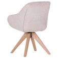 ARMLEHNSTUHL in Flachgewebe - Eichefarben/Beige, LIFESTYLE, Holz/Textil (60/83/65cm) - Landscape