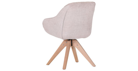 ARMLEHNSTUHL in Flachgewebe - Eichefarben/Beige, LIFESTYLE, Holz/Textil (60/83/65cm) - Landscape