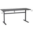 GAMINGTISCH Schwarz  - Schwarz, Design, Holzwerkstoff/Metall (140/60/75cm) - Carryhome