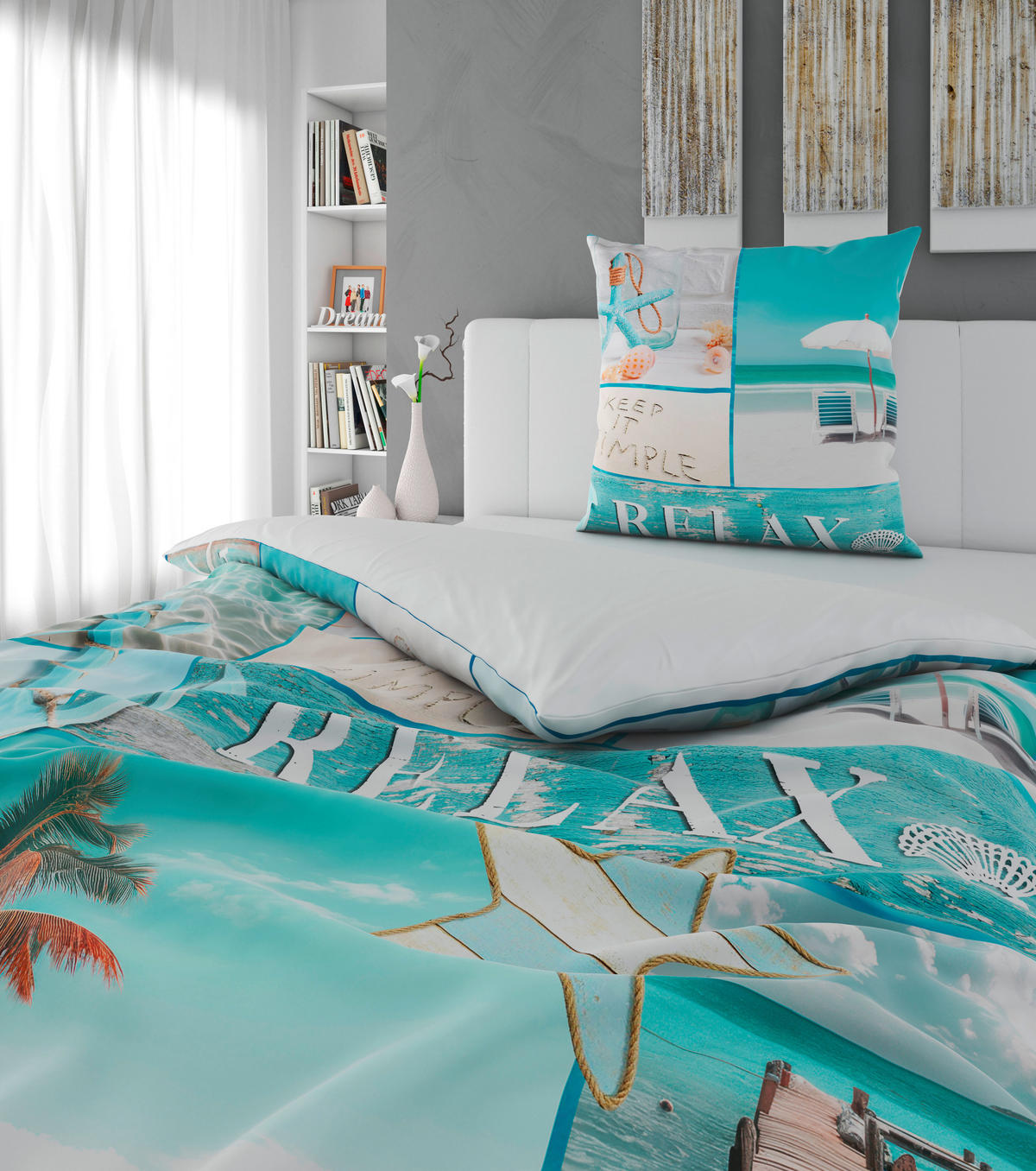 WENDEBETTWÄSCHE Satin 135/200 cm  - Multicolor, Textil (135/200cm) - Esposa