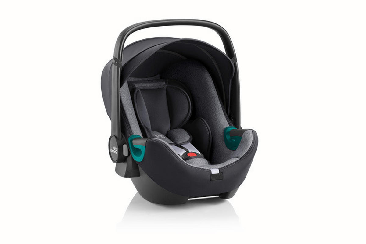 BABYSCHALE Baby-Safe 3 i-Size Graphite Marble   - Dunkelgrau/Graphitfarben, Basics, Kunststoff/Textil (44/58/67cm) - Britax Römer