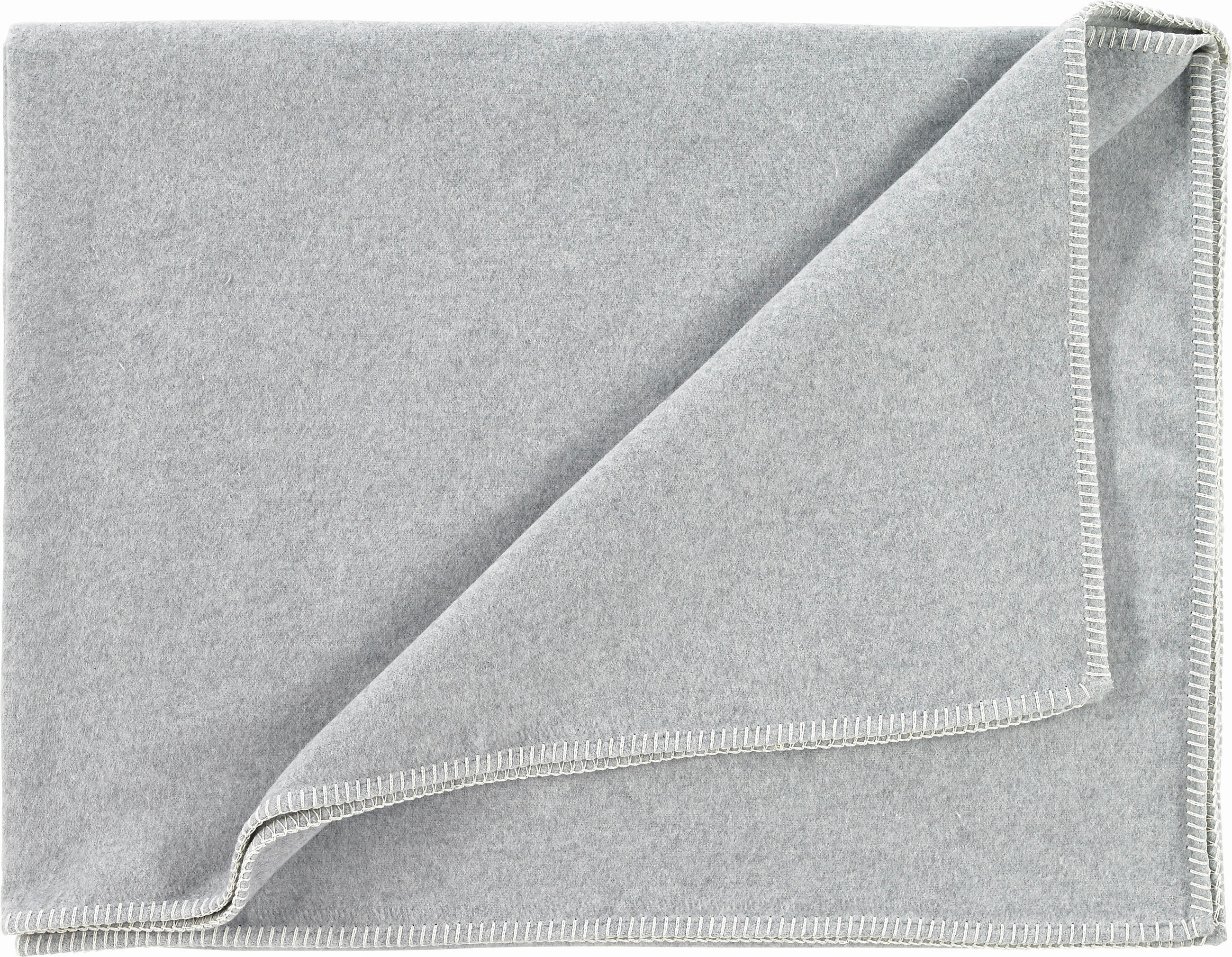 DECKE 140/200 cm  - Hellgrau, Basics, Textil (140/200cm) - David Fussenegger