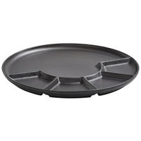 TALÍŘ NA FONDUE porcelán keramika 24,2 cm - černá, Design, keramika (24,2cm) - ASA