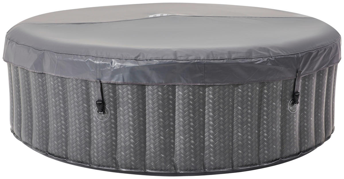 WHIRLPOOL MSPA COMFORT OTTOMAN 204/70 cm  - Anthrazit/Weiß, KONVENTIONELL, Kunststoff (204/70cm) - Atrigo