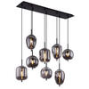 HÄNGELEUCHTE 94/34/120 cm   - Schwarz, Design, Glas/Metall (94/34/120cm) - Dieter Knoll