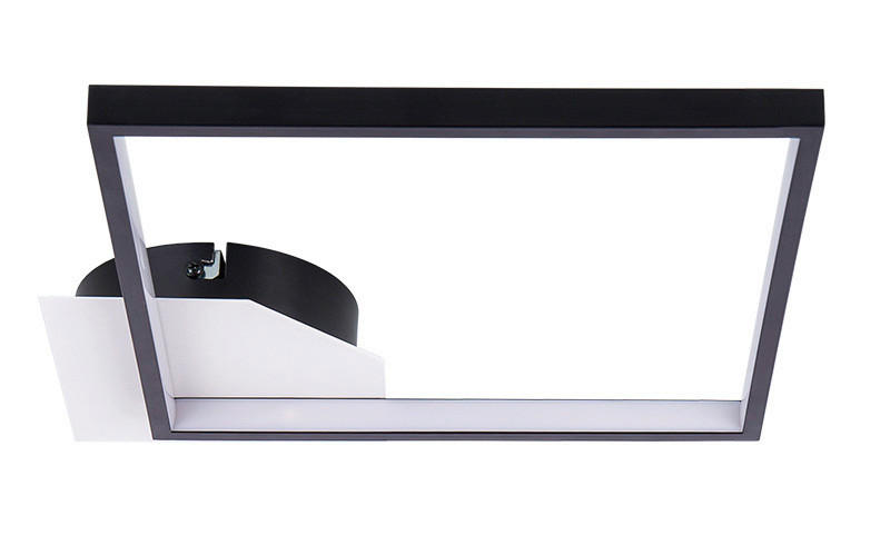 LED-DECKENLEUCHTE    29/29/4,7 cm  - Schwarz, Konventionell, Metall (29/29/4,7cm) - Globo