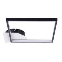 LED-DECKENLEUCHTE    29/29/4,7 cm  - Schwarz, Konventionell, Metall (29/29/4,7cm) - Globo