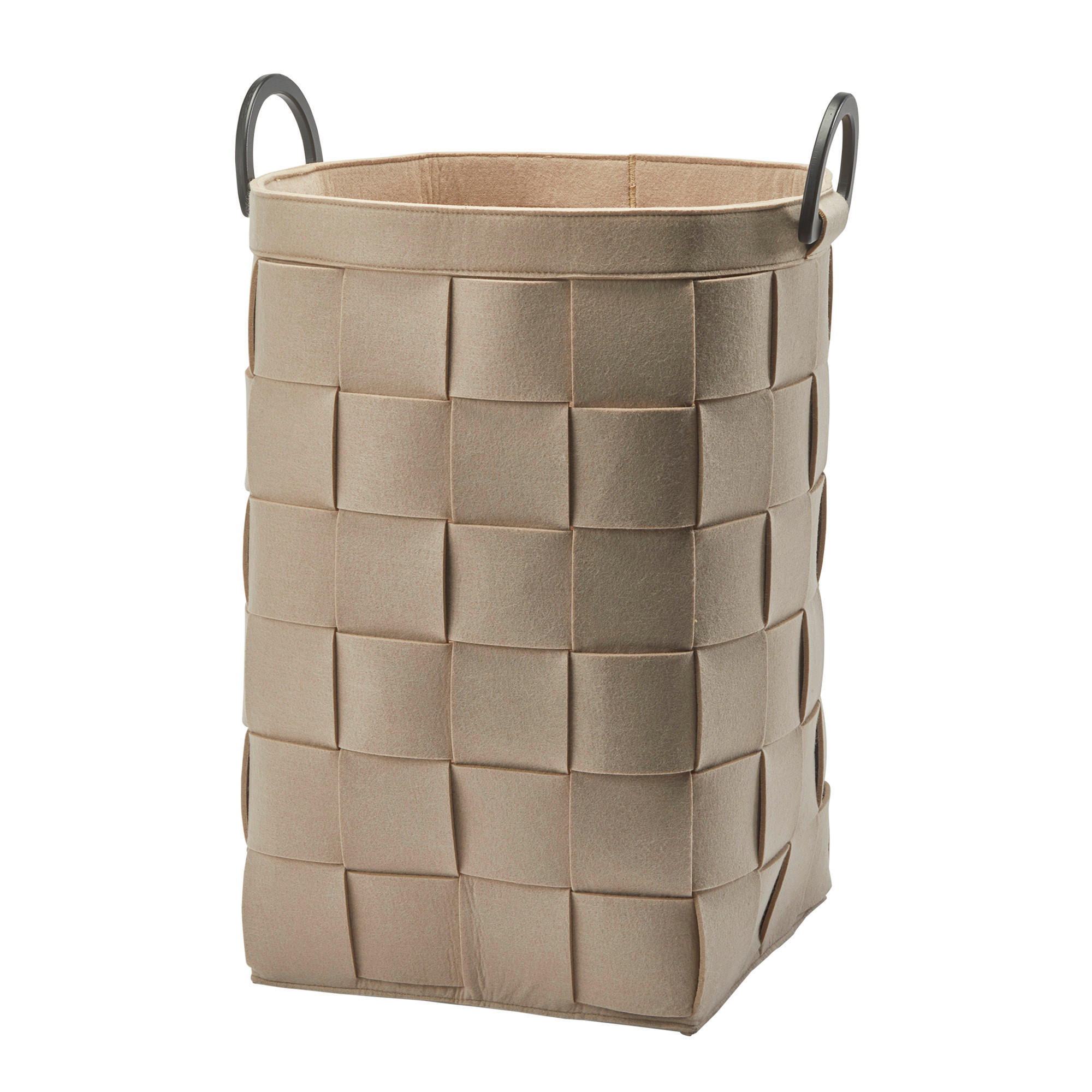 WÄSCHEKORB - Beige, Basics, Textil (34/34/57.5cm) - Aquanova