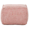HOCKER Chenille Koralle  - Koralle, KONVENTIONELL, Textil (65/45/65cm) - Carryhome