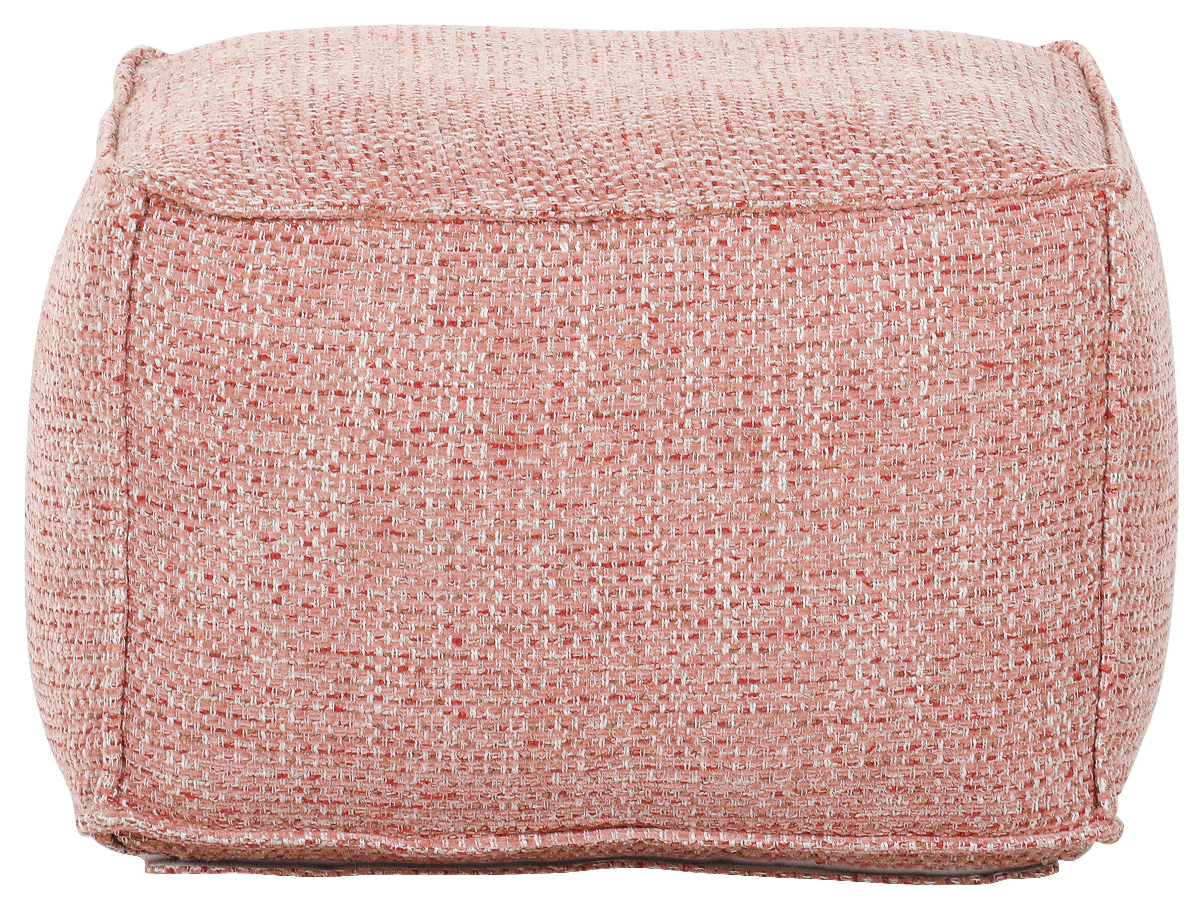 HOCKER in Textil Koralle  - Koralle, KONVENTIONELL, Textil (65/45/65cm) - Carryhome