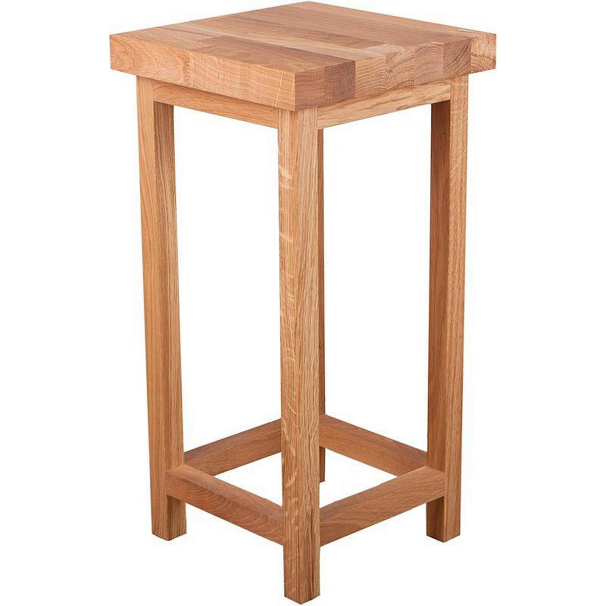 Universalhocker Echtholz  - Eichefarben, Basics, Holz (30/60/30cm) - Gardenson