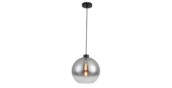 HÄNGELEUCHTE Smokey 30/120 cm   - Chromfarben/Anthrazit, LIFESTYLE, Glas/Metall (30/120cm) - Dieter Knoll