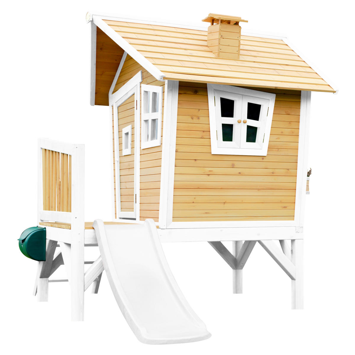 SPIELHAUS ROBIN 264/203/177 cm axi  - Braun/Weiß, Basics, Holz/Kunststoff (264/203/177cm) - Ambia Garden