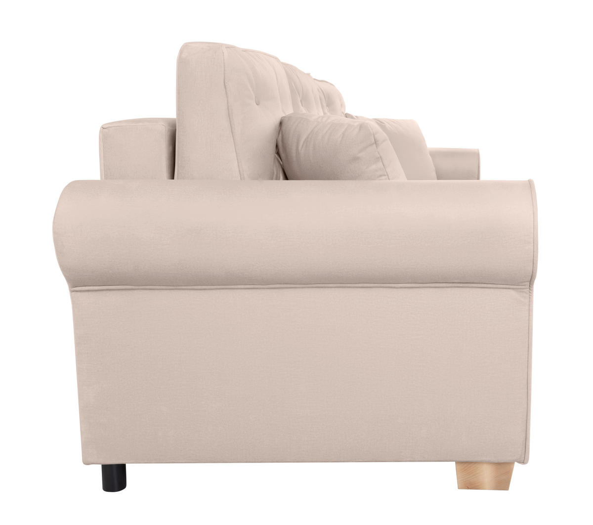SCHLAFSOFA in Beige  - Beige/Buchefarben, Design, Holz/Textil (240/94/98cm) - MID.YOU