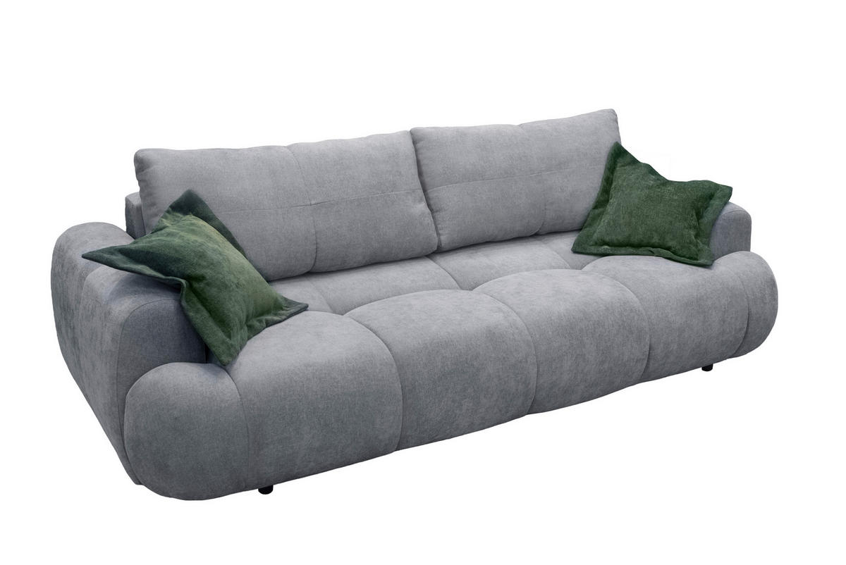 ROZKLÁDACÍ POHOVKA, plast, textil, kompozitní dřevo, šedá - šedá/černá, Moderní, kompozitní dřevo/textil (254/69-93/116cm) - Livetastic