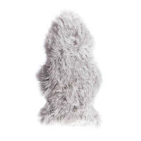 SCHAFFELL 60/90 cm Grau Tierform  - Grau, Natur, Fell (60/90cm) - Linea Natura