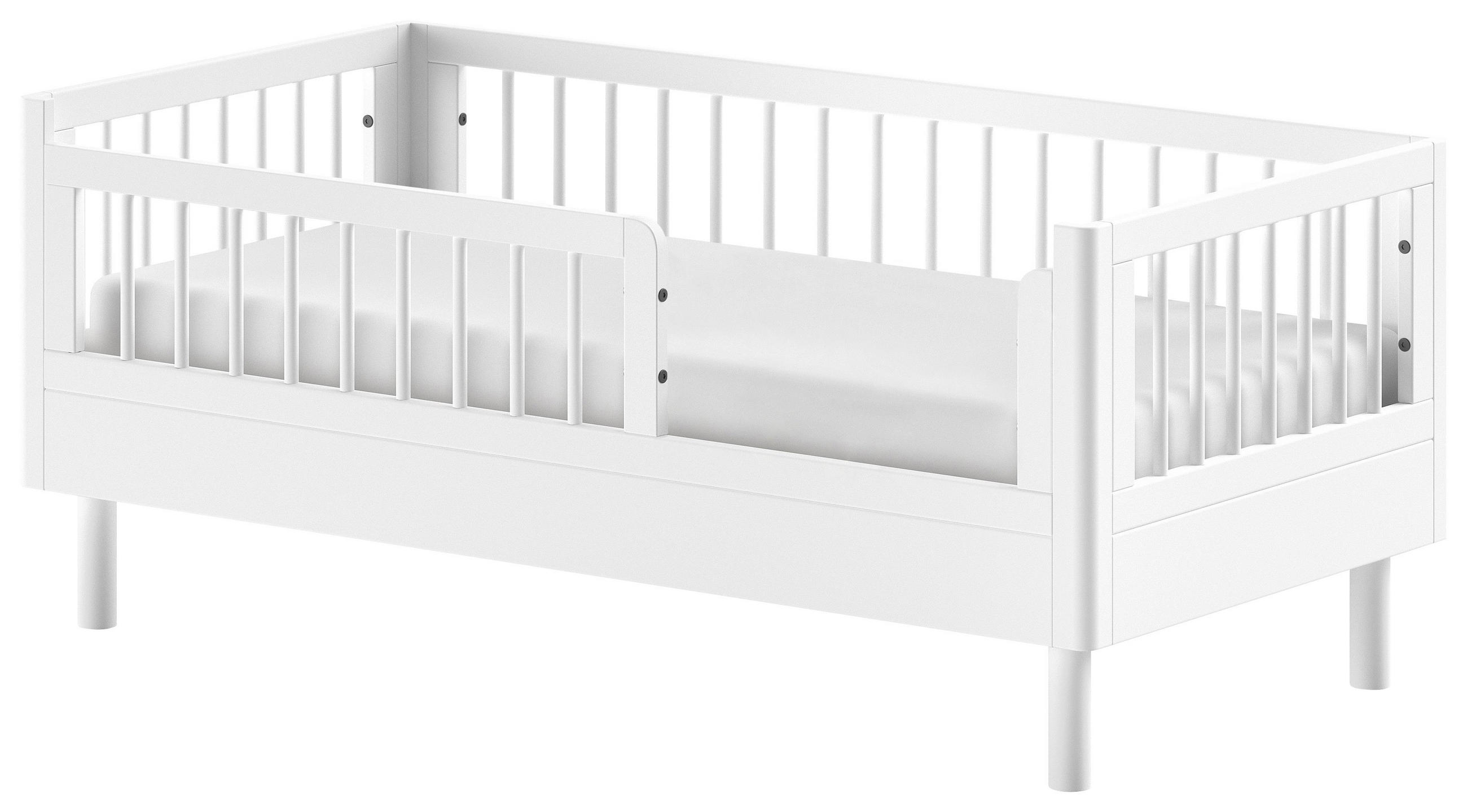 BETT 70/140 cm  in Weiß  - Weiß, MODERN, Holz (70/140cm) - MID.YOU