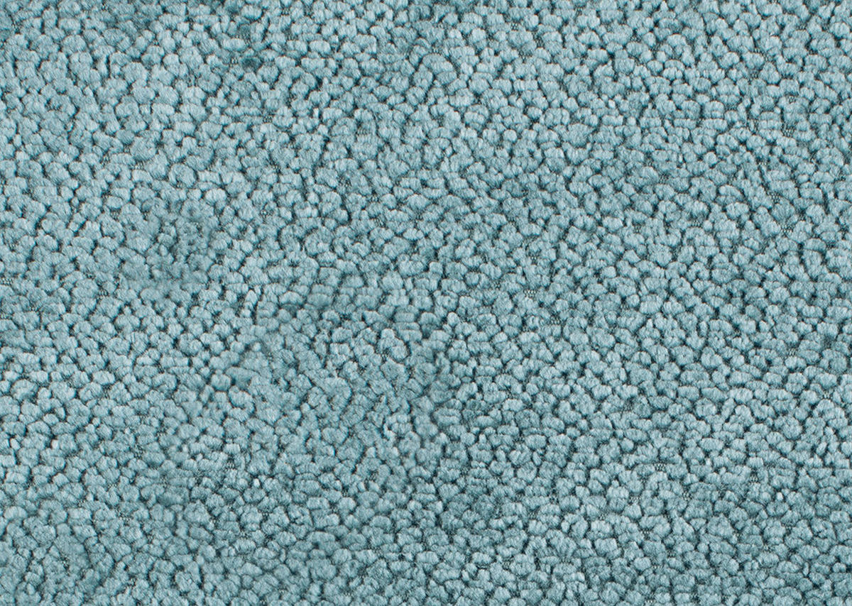 BIGSOFA Chenille Azurblau  - Azurblau/Schwarz, KONVENTIONELL, Kunststoff/Textil (266/89/104cm) - Carryhome