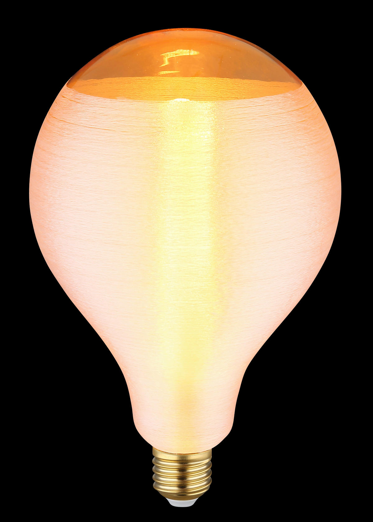 LED-SIJALKA   //// - oranžna/barve medenine, Basics, kovina/steklo (13/21cm) - Globo