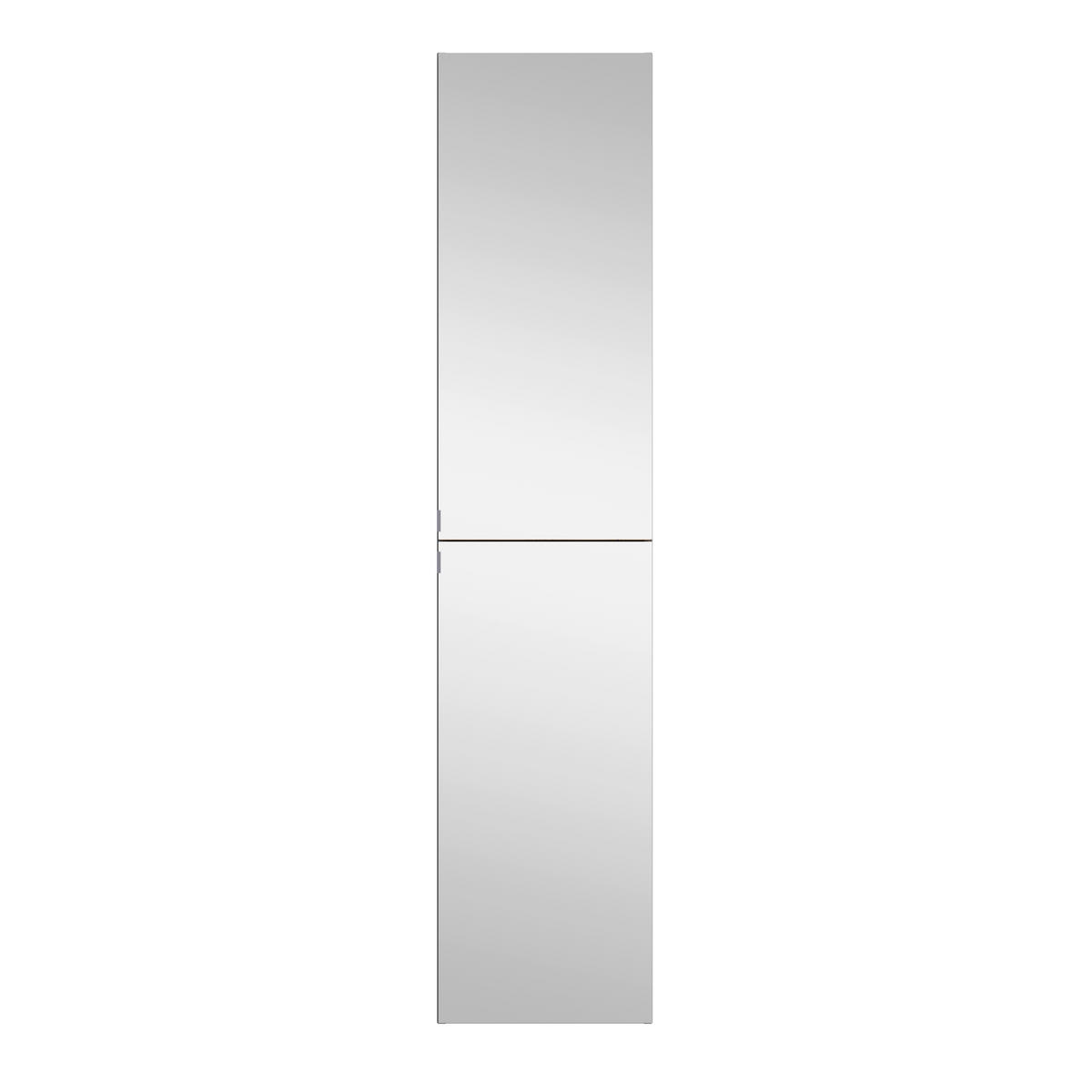 SPIEGELSCHRANK 40/180/35 cm  - Wildeiche/Edelstahlfarben, Trend, Holzwerkstoff/Metall (40/180/35cm) - Held