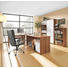 BÜRO Nussbaumfarben, Weiß - Nussbaumfarben/Weiß, Design (150/70cm) - CARRYHOME