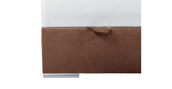 BOXBETT 90/200 cm in Braun - Chromfarben/Braun, KONVENTIONELL, Kunststoff/Textil (90/200cm) - Carryhome