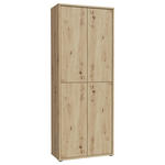 SCHUHSCHRANK 74,5/191,9/34,9 cm  - Eiche Artisan/Grau, Basics, Holzwerkstoff/Kunststoff (74,5/191,9/34,9cm) - Xora